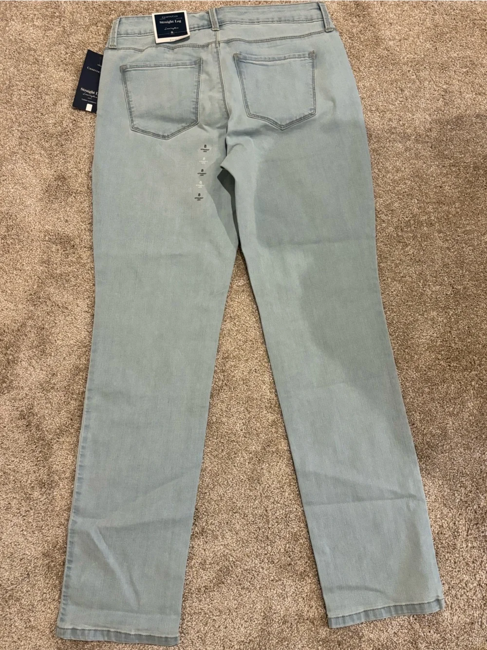 Charter Club Straight Jeans in Light Blue